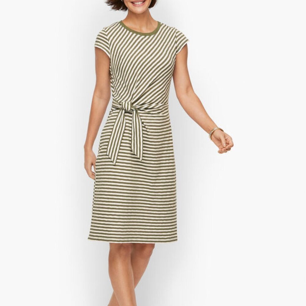 Tie Detail Knit Shift Dress | Large Petite